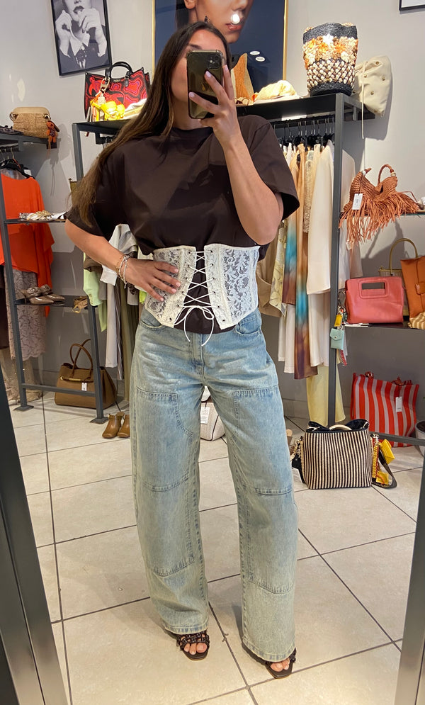 Denim barrel tensione in