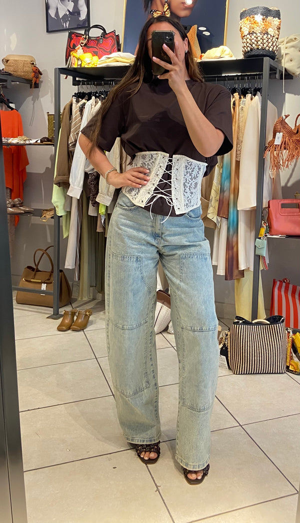 Denim barrel tensione in