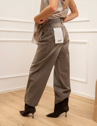 HaveOne
Jeans Lucy barrel in denim fango - HaveOne