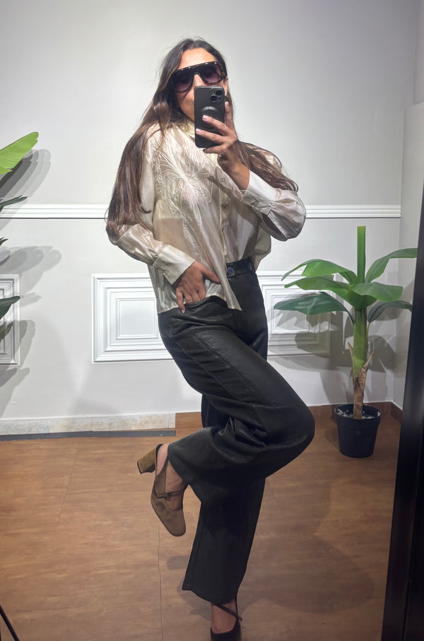 Pantalone in pelle