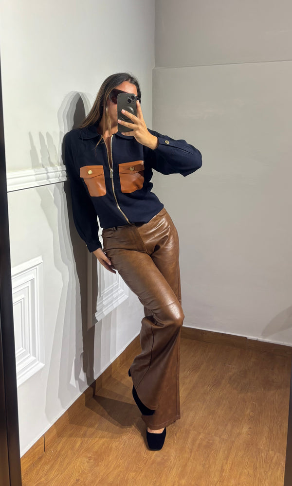 Pantalone pelle Bsb