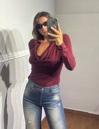 Maglia polo scollo gronda amarone haveone