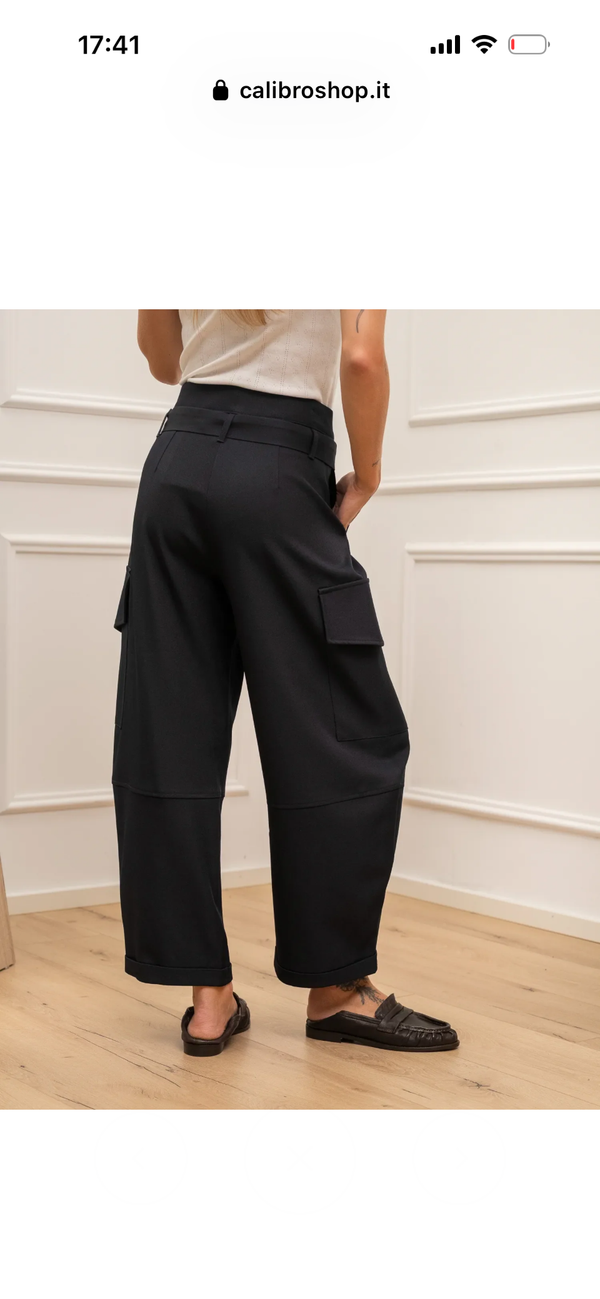 Pantalone tasconi blu haveone
