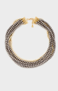 COLLANA EMI CORTA CON MIX PERLE Nali