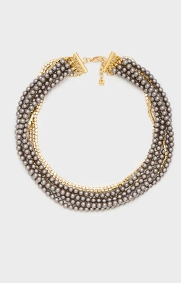 COLLANA EMI CORTA CON MIX PERLE Nali