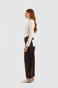 JEANS VELLUTO BICOLOR MODELLO LUCY haveone