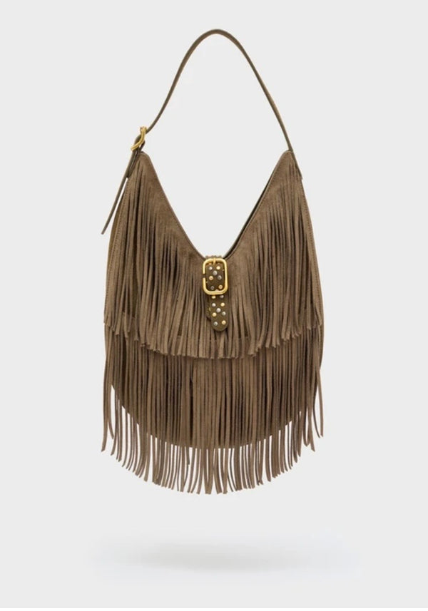 BORSA MONTANA A SPALLA CON FRANGE