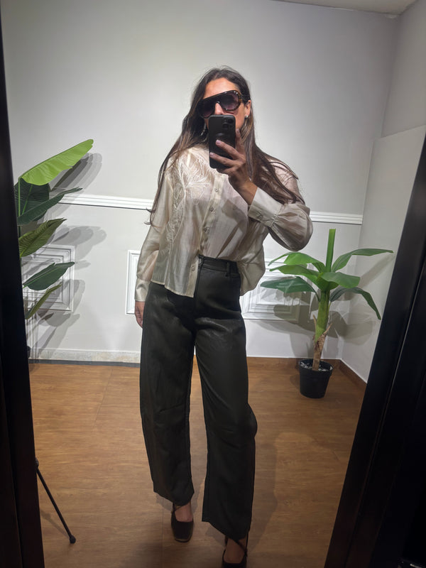 Pantalone in pelle