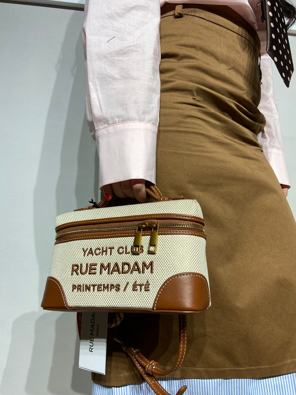Borsetta Rue Madam in tessuto e pelle