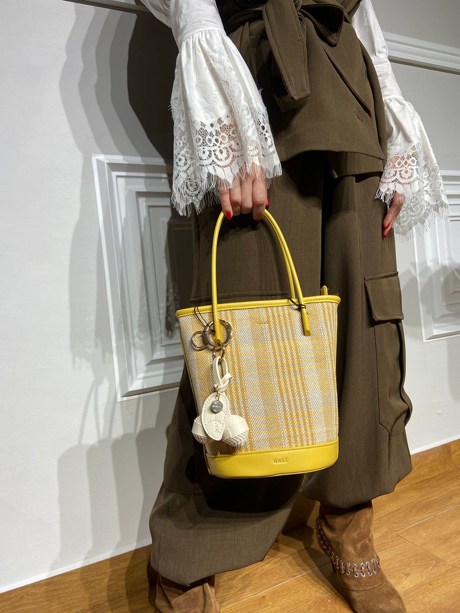 Borsa Nalì a mano gialla