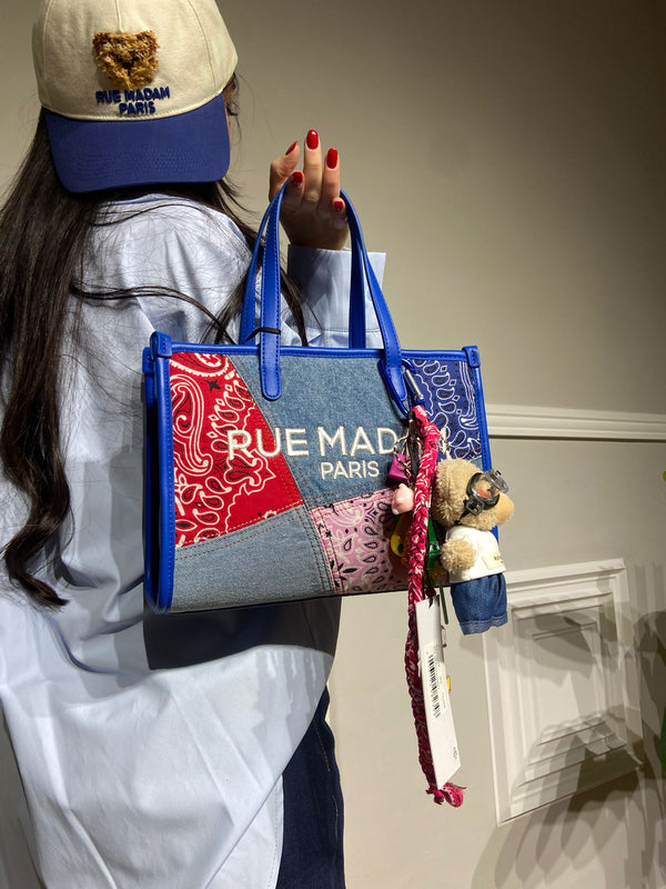 Borsa Rue Madame in tessuto denim, small