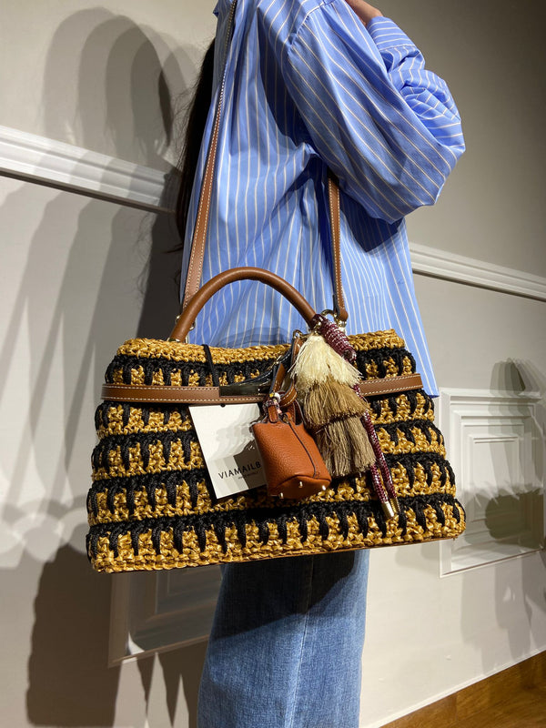 Borsa Viamailbag in paglia