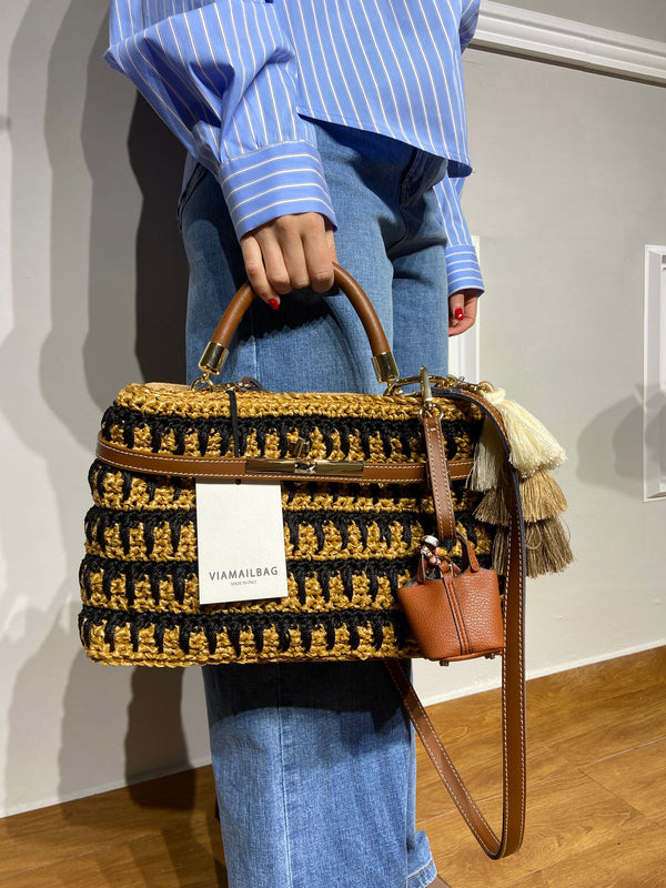 Borsa Viamailbag in paglia