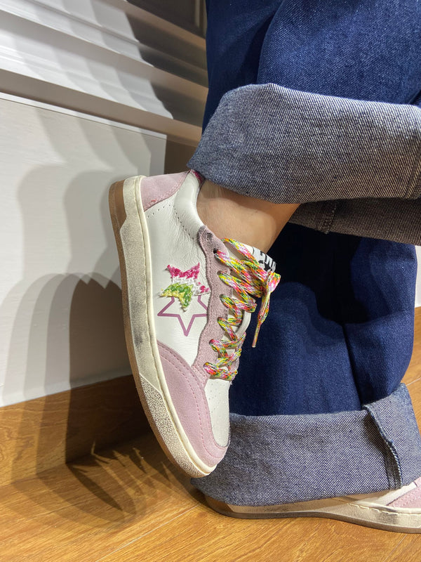 Sneakers 2Star in pelle rosa