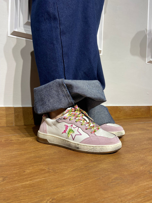 Sneakers 2Star in pelle rosa