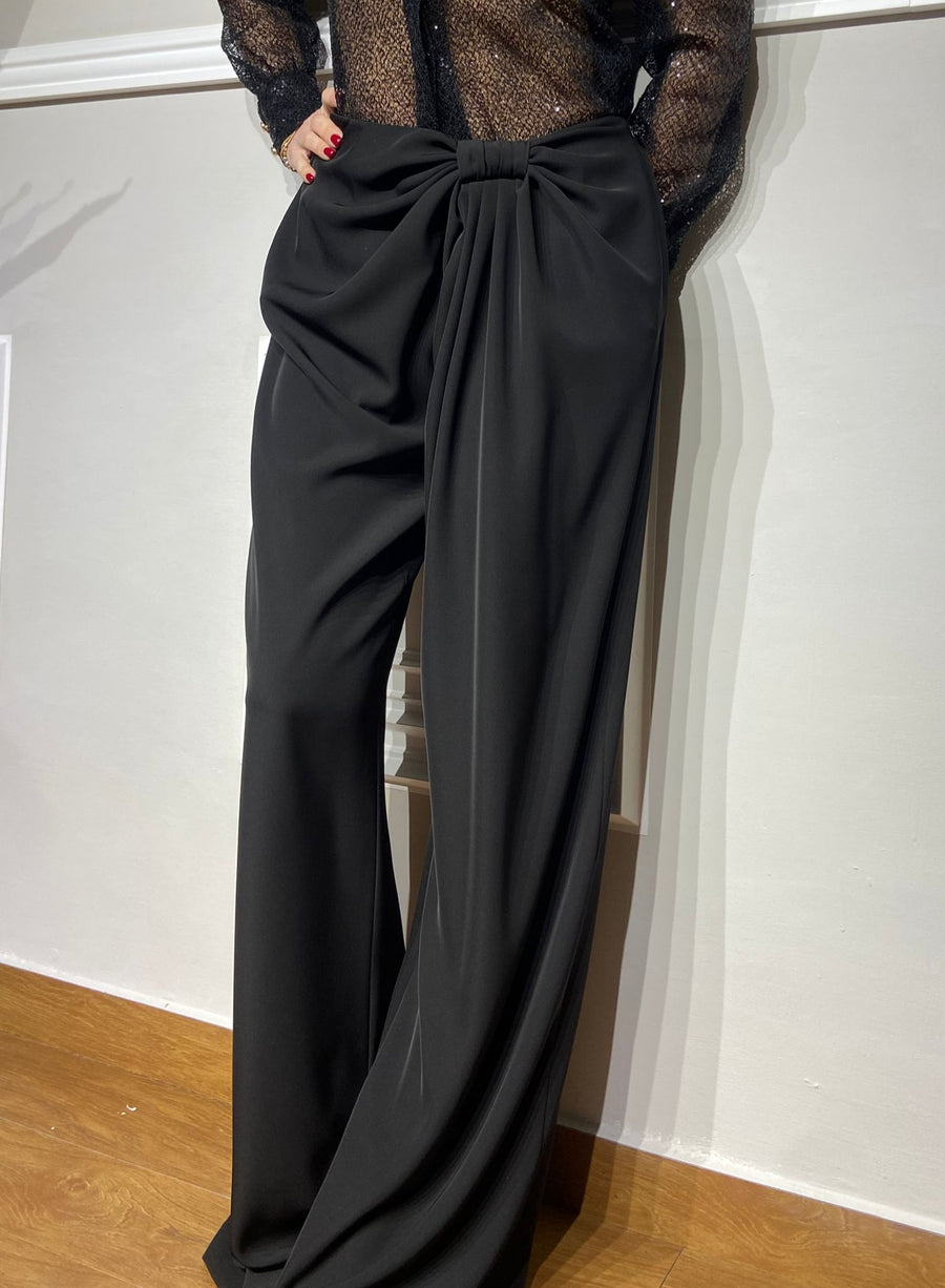 Pantaloni Monique Garconne nero