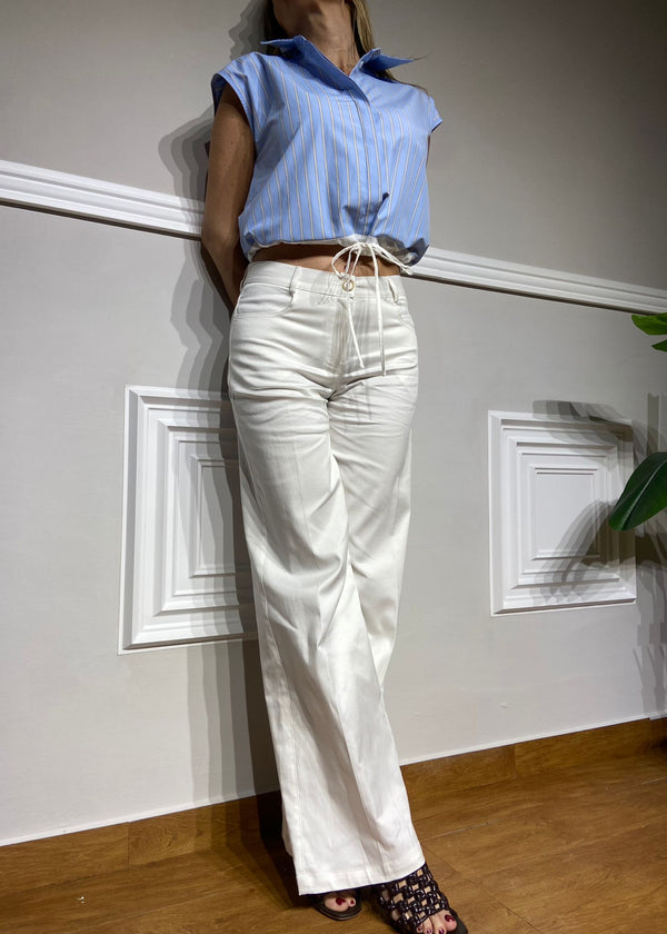 Pantaloni Mironcè bianco
