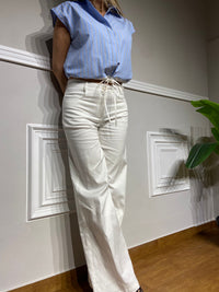Pantaloni Mironcè bianco