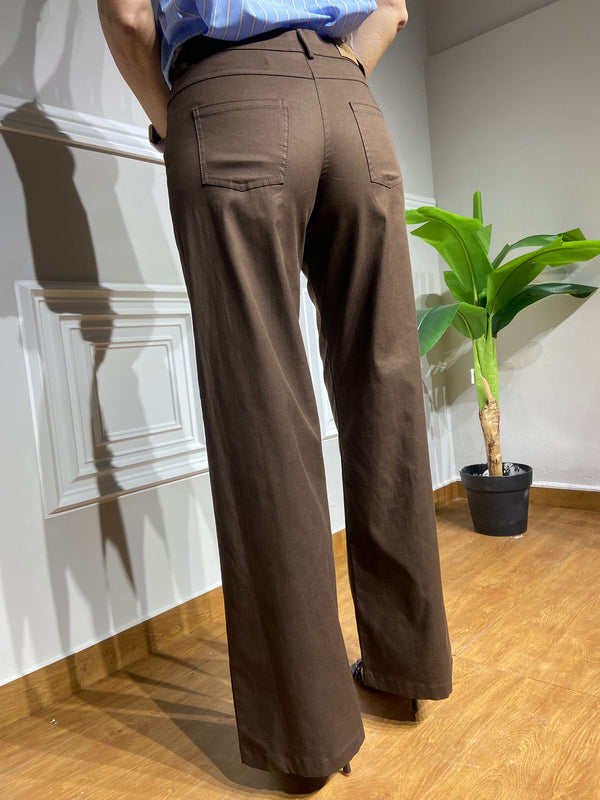 Pantaloni Mironcè marrone