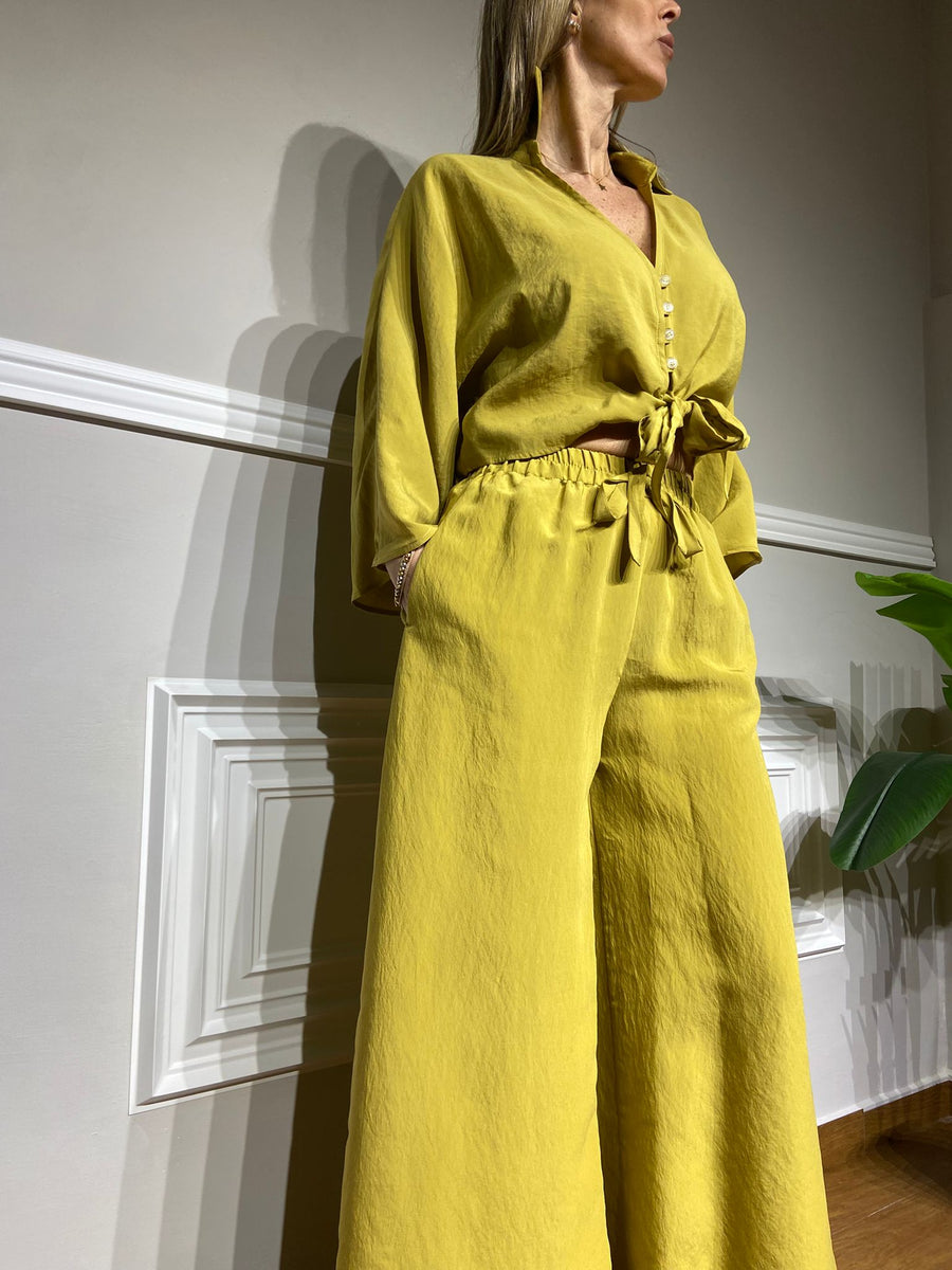Camicia Mironcè senape