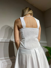 Vestito midi Beatrice bianco