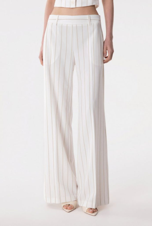 Nives - Pantalone A Palazzo • Off White Mar de Margaritas