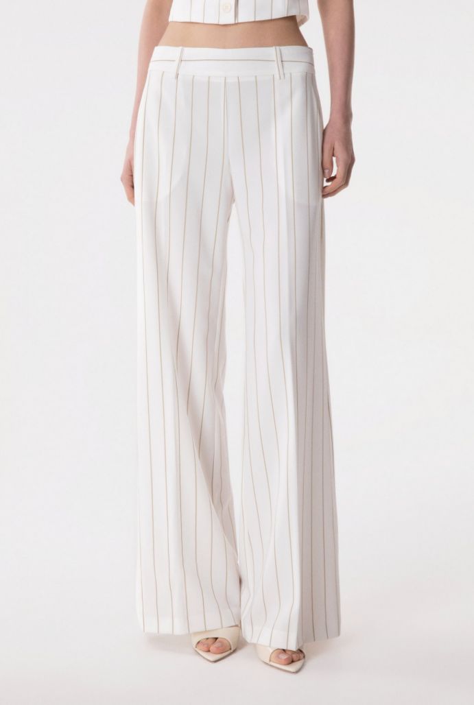 Nives - Pantalone A Palazzo • Off White Mar de Margaritas