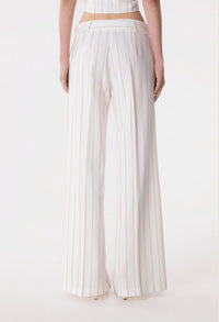 Nives - Pantalone A Palazzo • Off White Mar de Margaritas