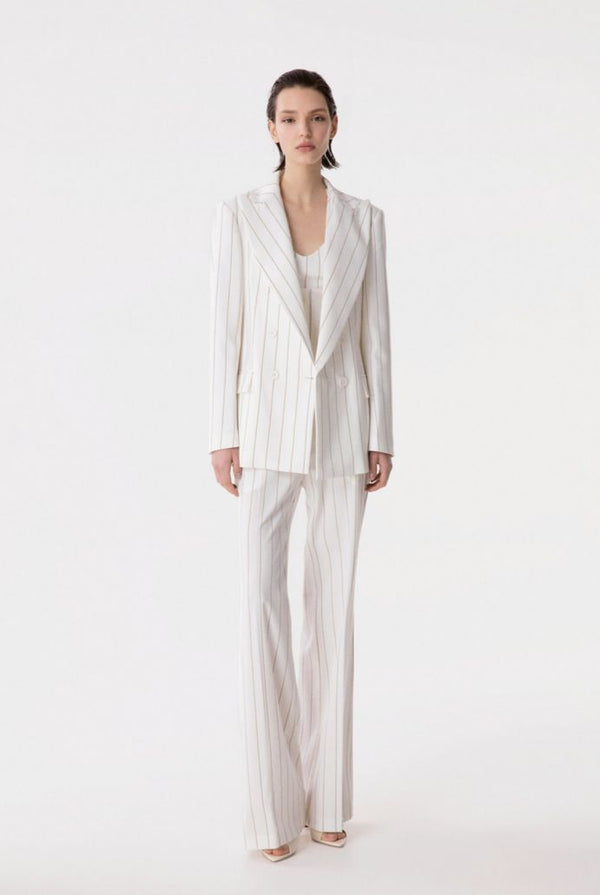 Nives - Pantalone A Palazzo • Off White Mar de Margaritas