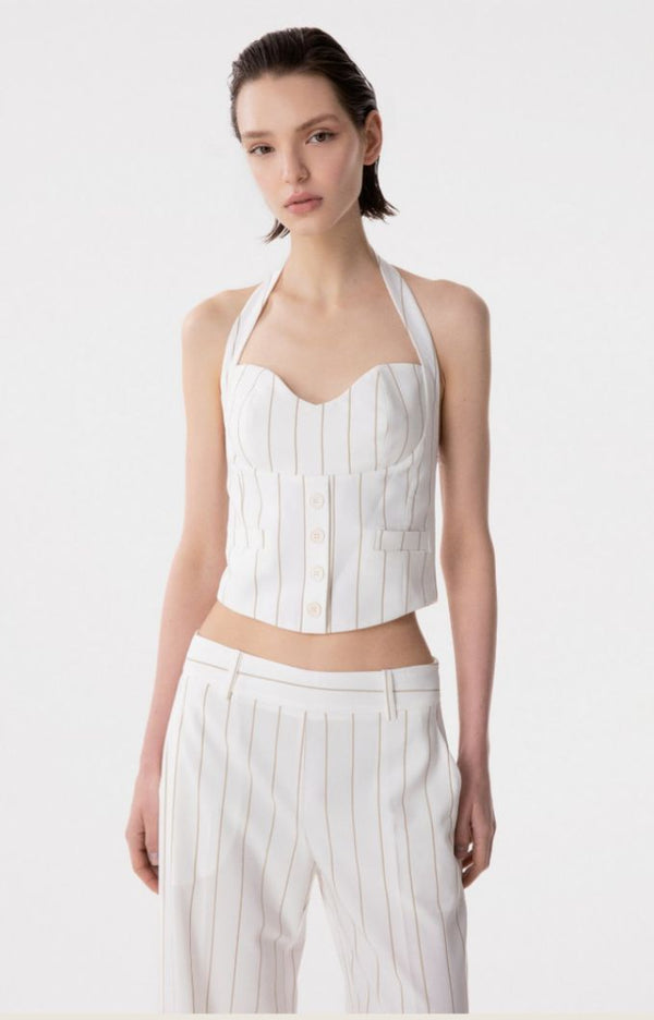 Bonny - Top Confezione Con Bottoncini • Off White Mar de Margaritas