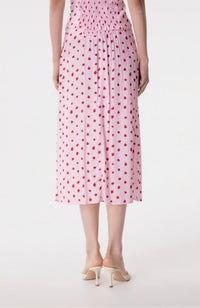 Roxana - Gonna Midi Con Spacco Laterale • Rose Rosa Mar de Margaritas