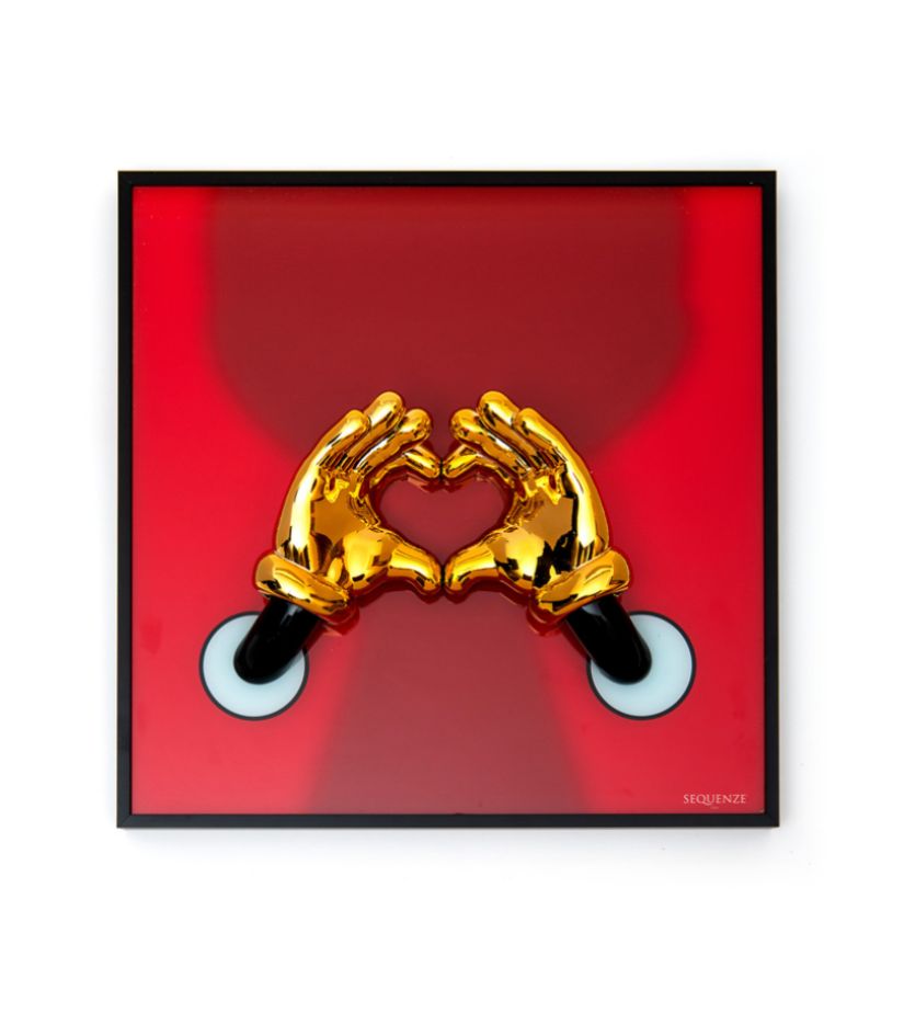 WALL HE-ART ORO-ROSSO