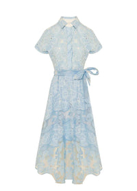 Abito Beatrice B. camicia in borderie anglaise con cintura