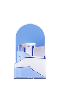 Linee Recanati Vaso Blooming City Santorini Azzurro