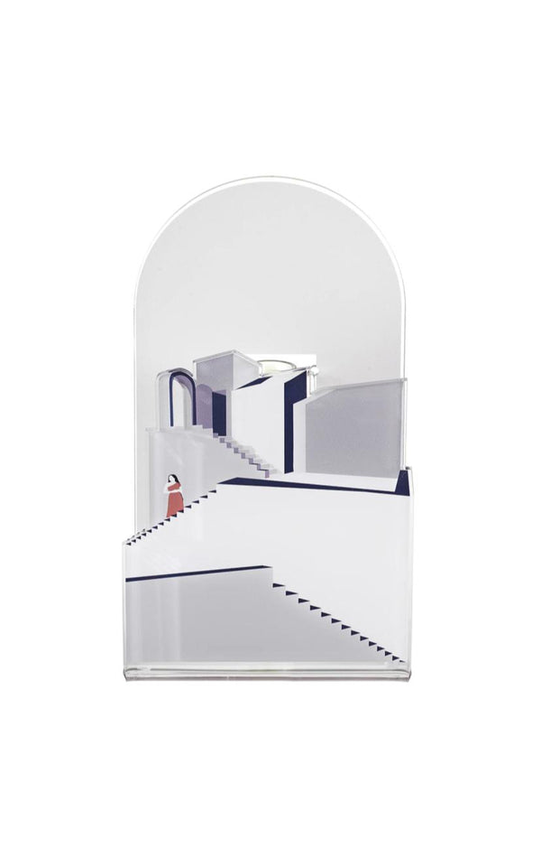 Linee Recanati Vaso Blooming City Santorini Grigio