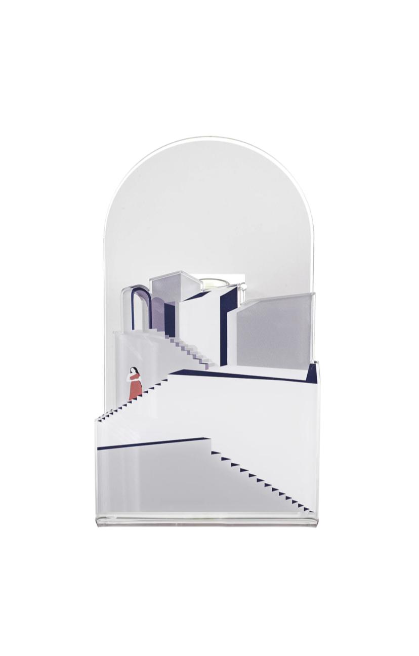 Linee Recanati Vaso Blooming City Santorini Grigio