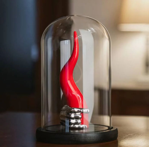 Corno Sequenze Rosso Mano Sciò 14 cm