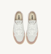 Autry Sneakers Medalist Low in pelle bianca e stars memory