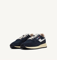 Autry Sneakers Reelwind Low in Nylon e Suede Blue Space e Bianco