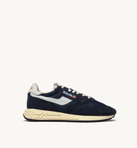 Autry Sneakers Reelwind Low in Nylon e Suede Blue Space e Bianco